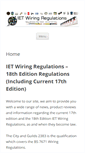 Mobile Screenshot of 18th-edition-wiring-regulations.co.uk