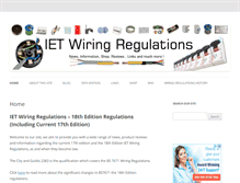 Tablet Screenshot of 18th-edition-wiring-regulations.co.uk